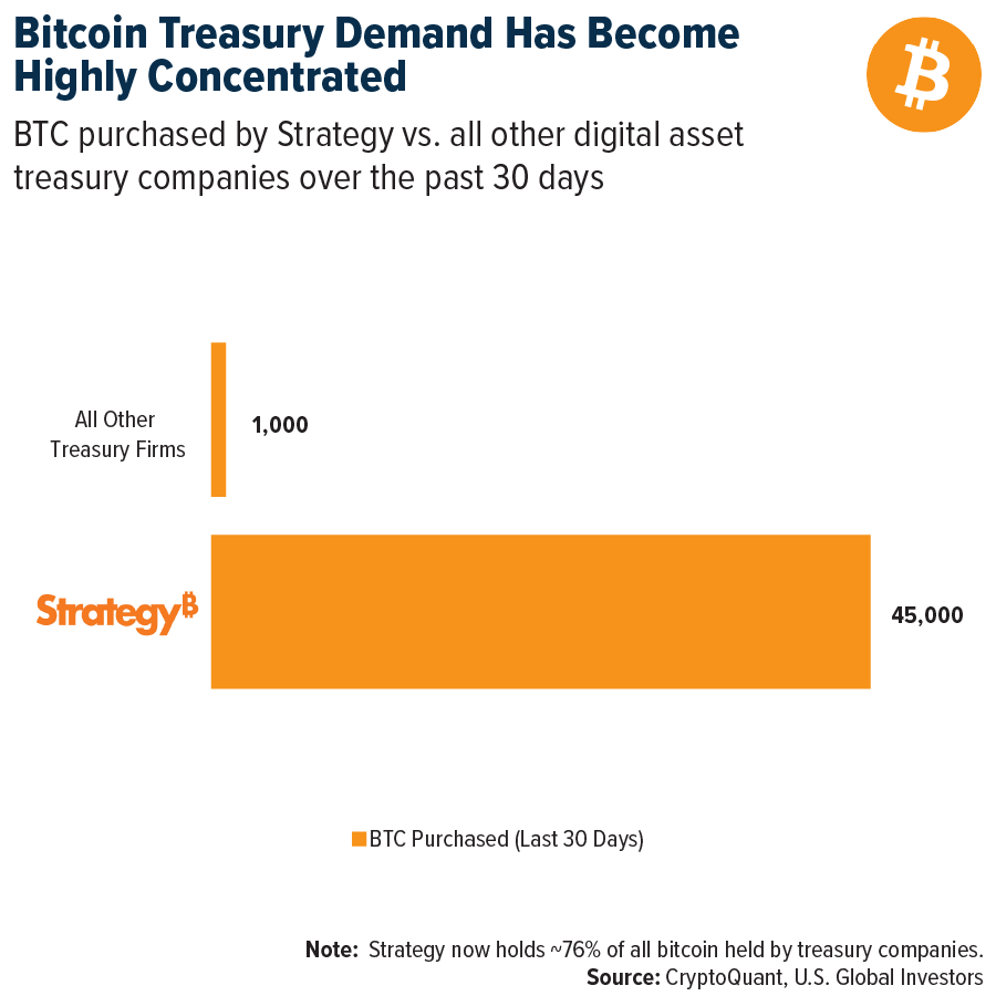 Bitcoin Treasury Demand Has Become Highly Concentrated