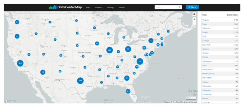 DataCenter Map