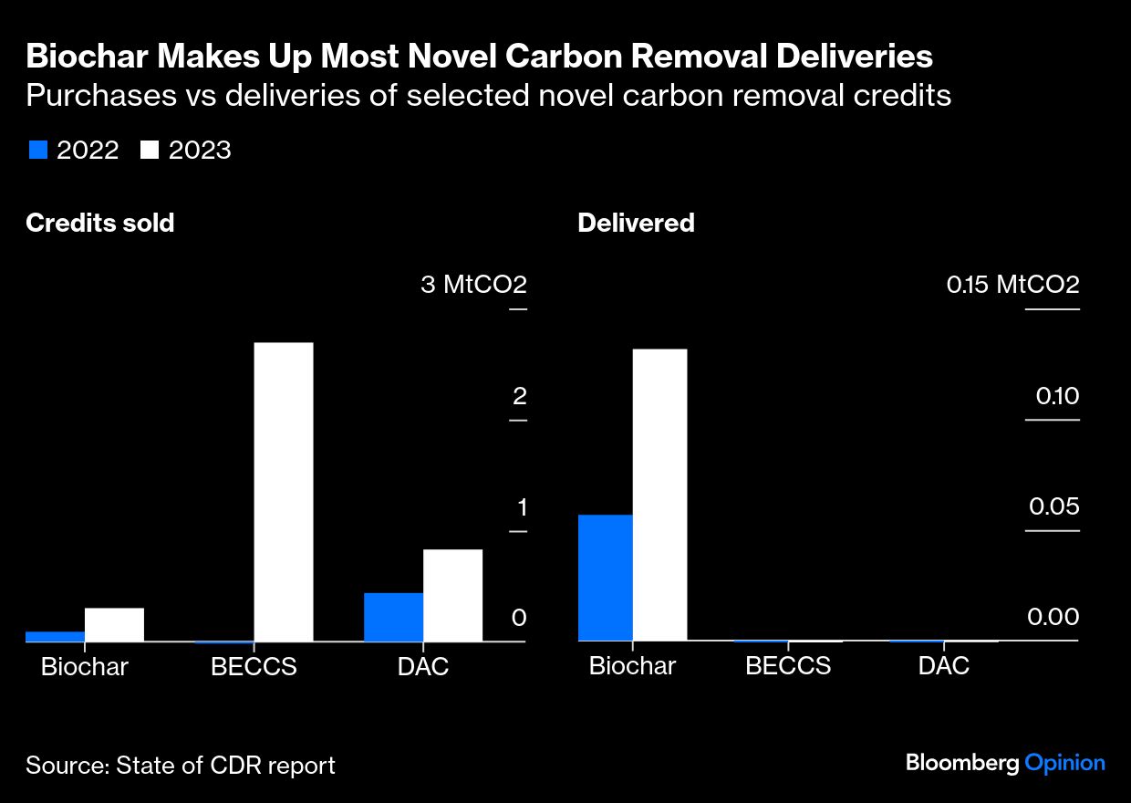 biochar makes most novel carbon