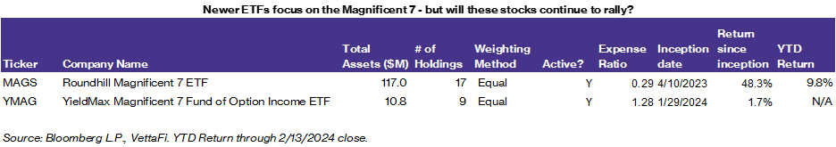 Newer ETFs Focus on Magnificent Seven